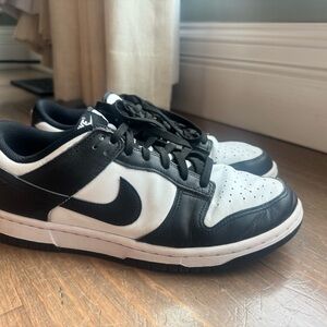 Nike Black and White Athletic Dunk Low Sneakers